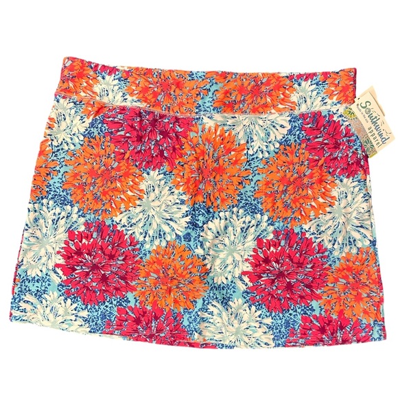 Southwind Apparel Pants - Southwind Apparel Golf / Tennis Fairway Skirt XL Fireflower pattern NWT